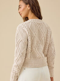 Everley Chenille Cable Sweater Detail 5 - TULLABEE
