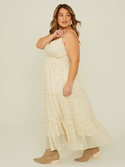 Katie Floral Tiered Maxi Dress - TULLABEE