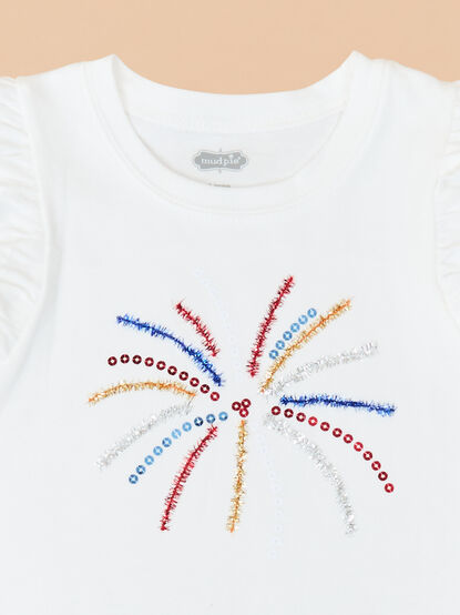 Fireworks Tinsel Tee by Mud Pie - TULLABEE