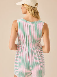 Evie Striped Romper Detail 5 - TULLABEE