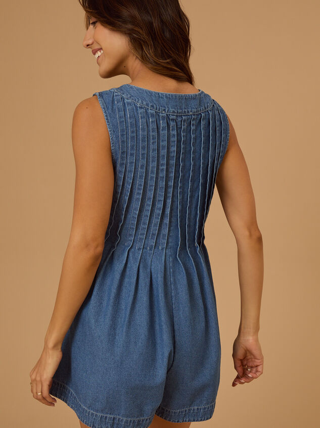 Evie Denim Romper Detail 6 - TULLABEE