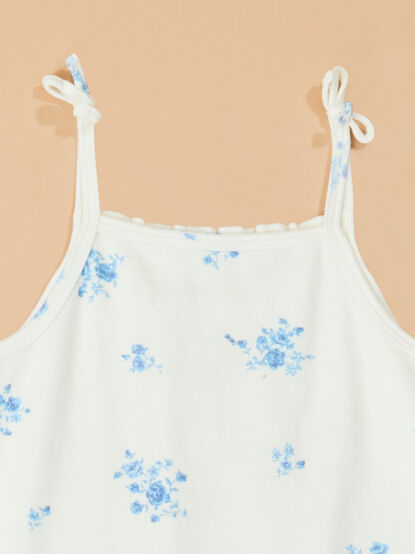 Polly Floral Flutter Romper - TULLABEE