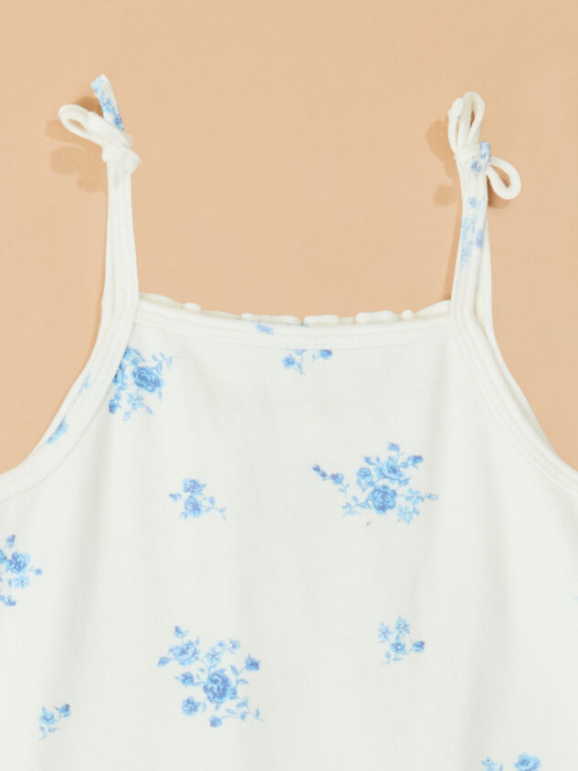Polly Floral Flutter Romper Detail 2 - TULLABEE