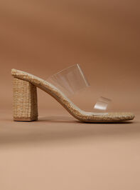 Finley Clear Strap Heels Detail 2 - TULLABEE