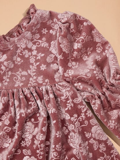 Julie Floral Velvet Baby Dress - TULLABEE