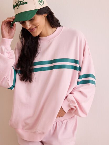 Turbo Striped Sweatshirt - TULLABEE