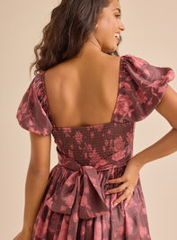 Hope Floral Midi Dress Detail 7 - TULLABEE