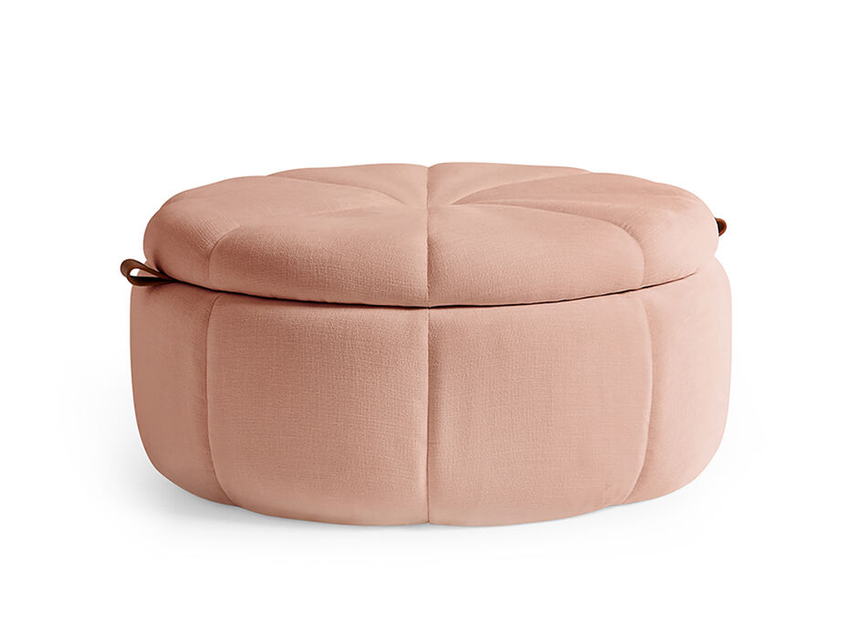 Bianca Upholstered Storage Ottoman - TULLABEE - 