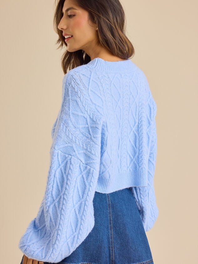 Carol Balloon Sleeve Pullover Detail 4 - TULLABEE