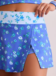 Tempo Floral Mini Skort Detail 2 - TULLABEE