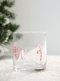 Candy Cane Juice Glass Detail 2 - TULLABEE
