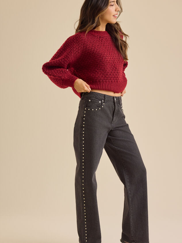 Betty Plaid Bow Sweater Detail 4 - TULLABEE