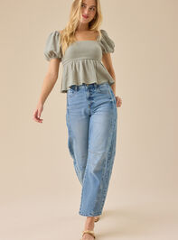 Nia Tie Back Babydoll Top - TULLABEE