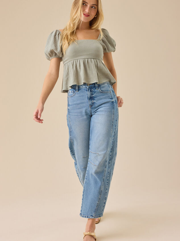 Nia Tie Back Babydoll Top - TULLABEE