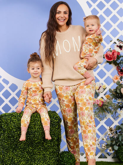 Marigold Floral Mama Pajama Pants - TULLABEE