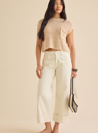 Ethel Cropped Vest Detail 2 - TULLABEE