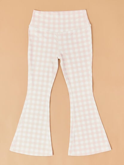 Lena Gingham Flare Leggings - TULLABEE