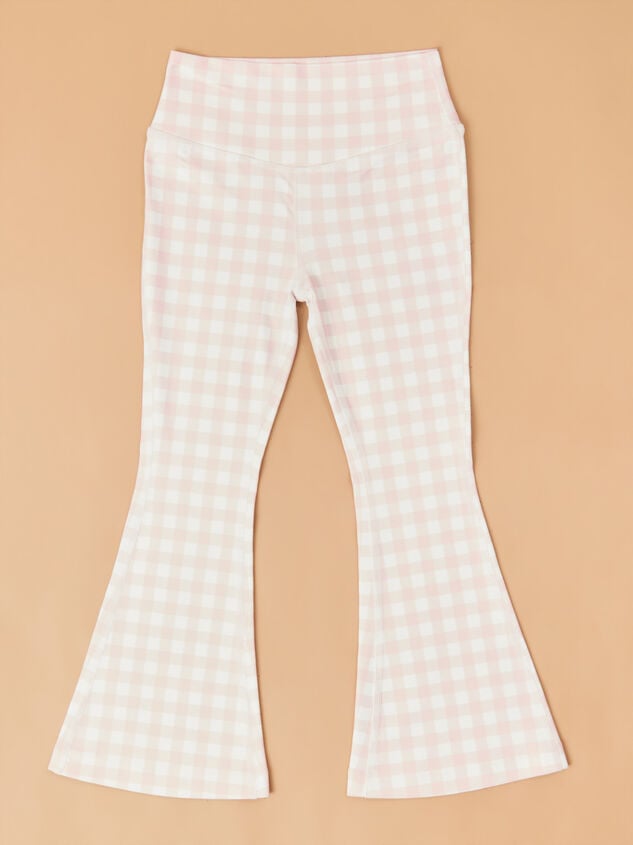 Lena Gingham Flare Leggings - TULLABEE