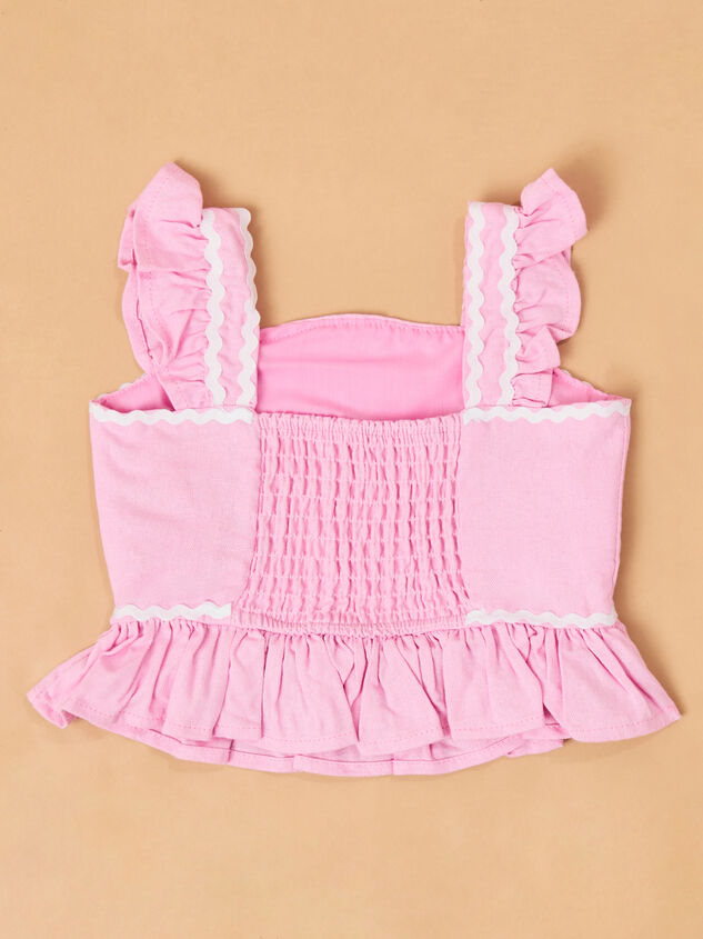 Tylee Ric Rac Top and Shorts Set Detail 4 - TULLABEE