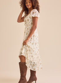Diana Floral Mesh Maxi Dress Detail 4 - TULLABEE