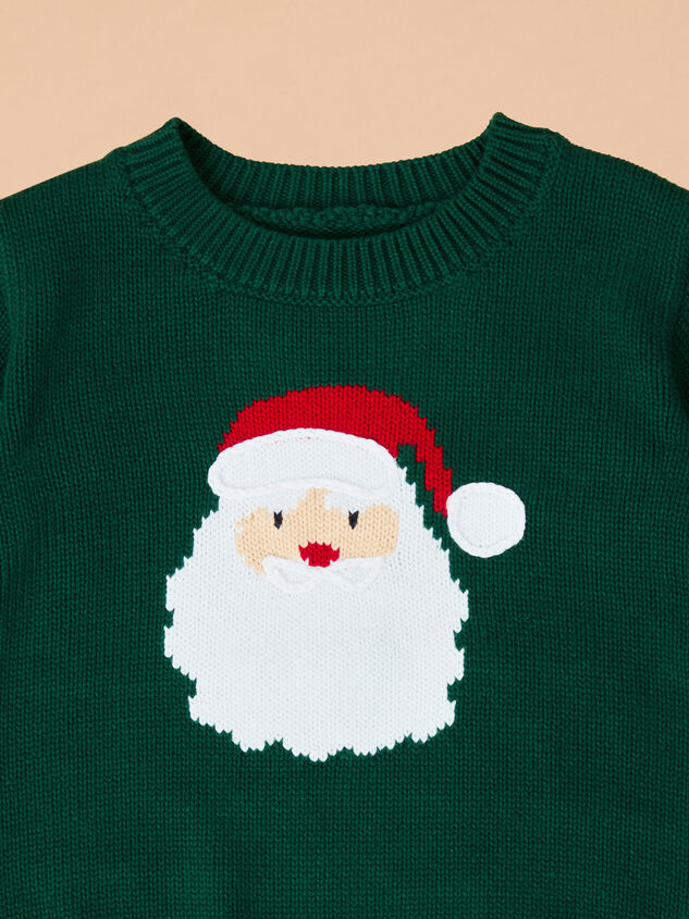 Santa Sweater Bubble by Mudpie Detail 2 - TULLABEE