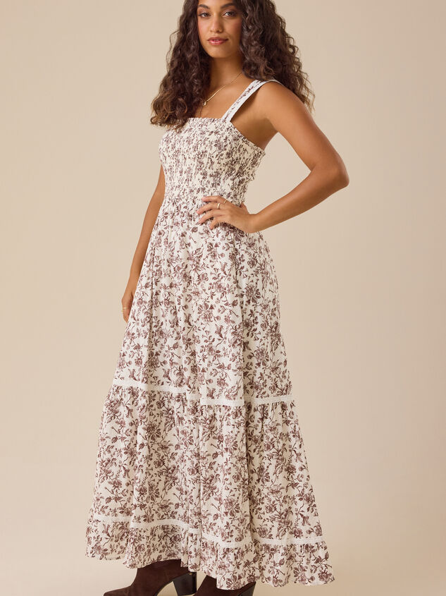 Kennedy Floral Maxi Dress Detail 3 - TULLABEE