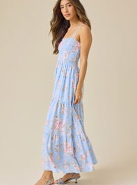 Theora Floral Maxi Dress Detail 4 - TULLABEE