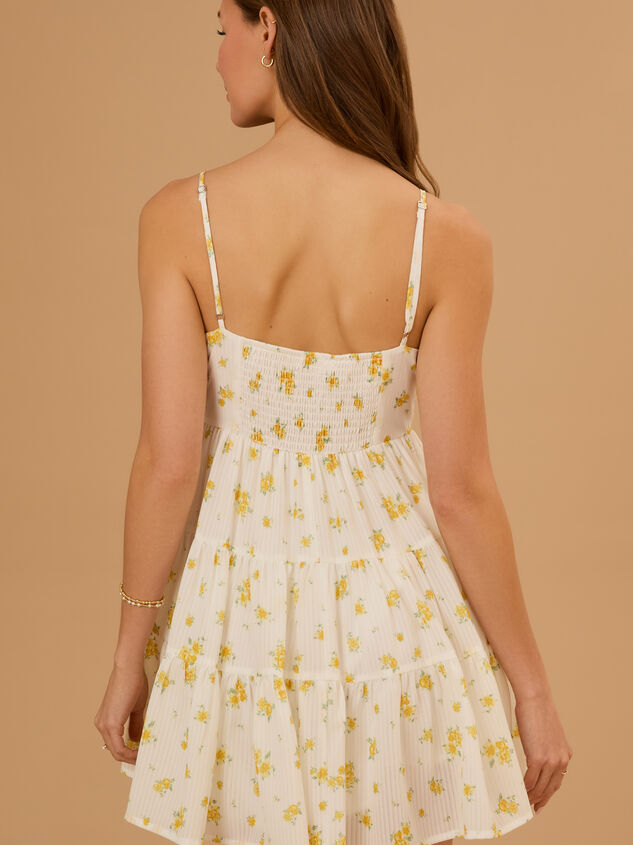Leslie Floral Mini Dress Detail 5 - TULLABEE