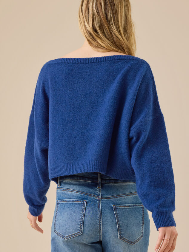 Ainsley Boat Neck Sweater Detail 5 - TULLABEE