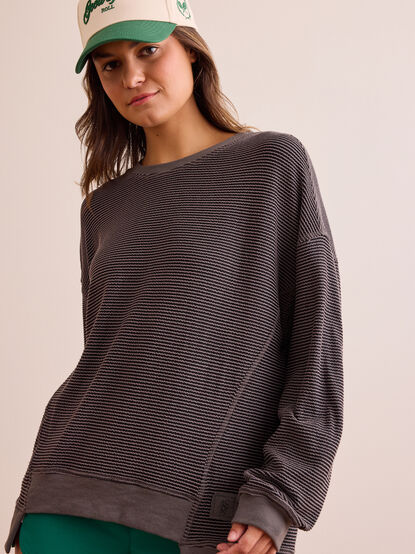 Dig Deep Striped Crewneck - TULLABEE