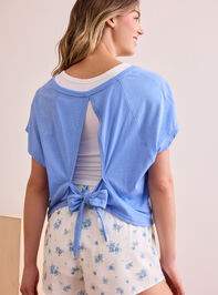 Run Free Tie Back Shirt Detail 5 - TULLABEE