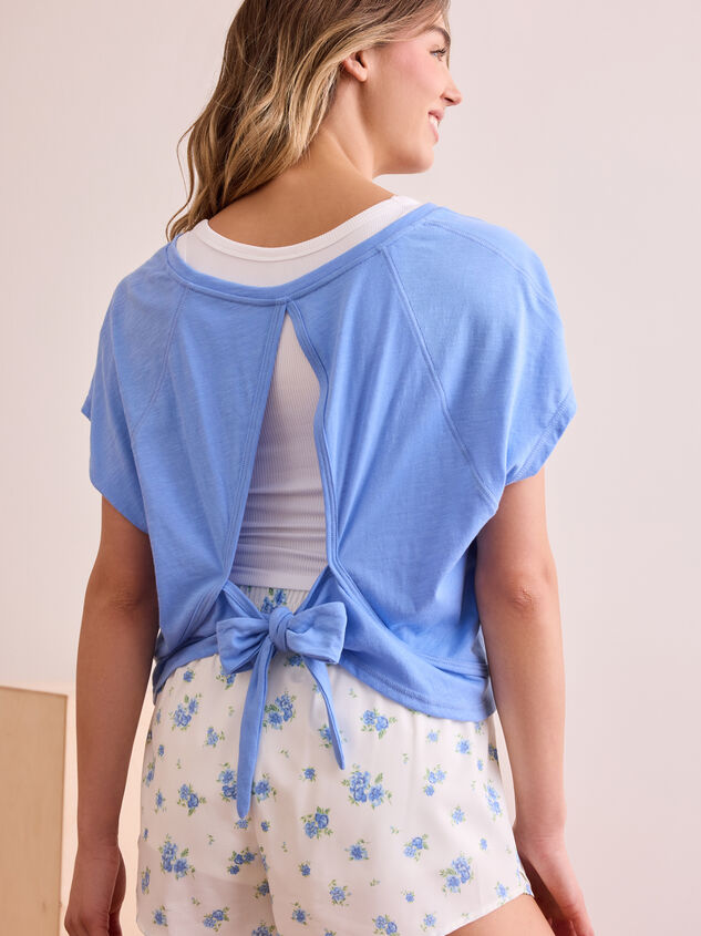 Run Free Tie Back Shirt Detail 5 - TULLABEE