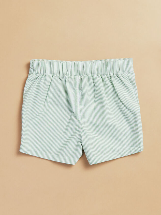 Ethan Striped Baby Shorts Detail 2 - TULLABEE