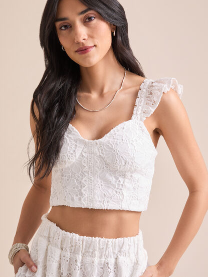 Prew Eyelet Tank - TULLABEE