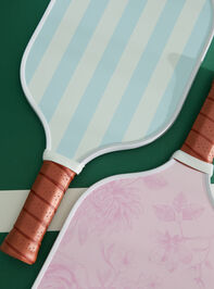 Get Set Striped Pickle Ball Paddle Detail 3 - TULLABEE