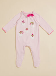 Sparkle Santa Ribbed Sleeper by MudPie Detail 2 - TULLABEE