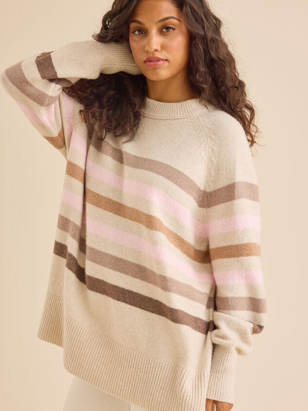 Faye Striped Sweater Detail 4 - TULLABEE