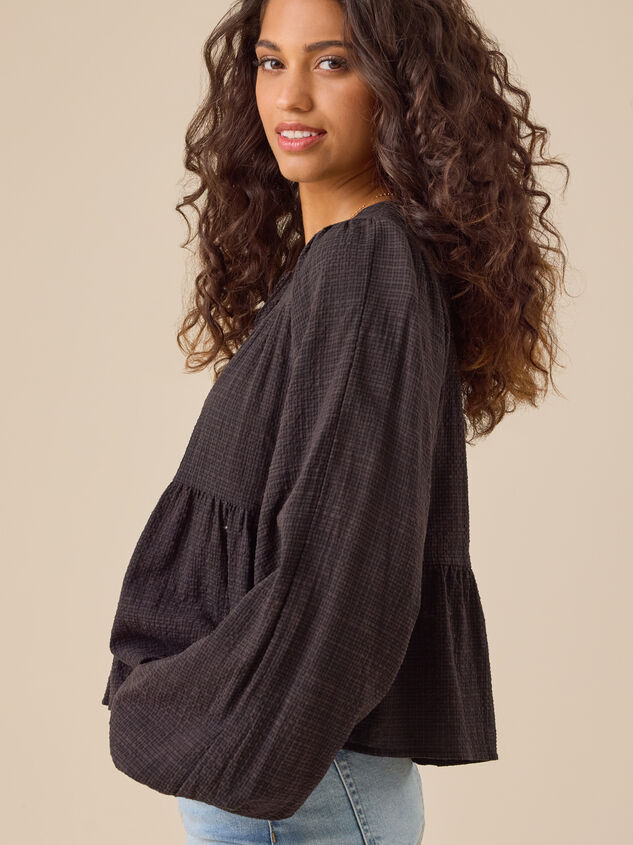 Landrie Tiered Babydoll Top Detail 5 - TULLABEE