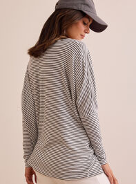 Zero Drag Oversized Long Sleeve Top Detail 5 - TULLABEE