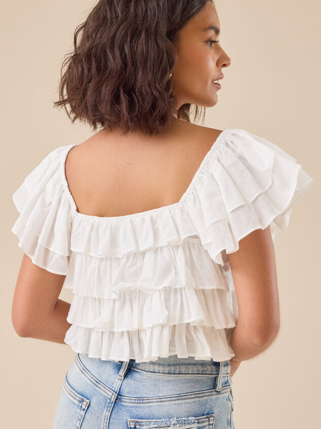 Simone Ruffle Top Detail 4 - TULLABEE