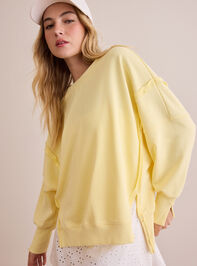 Movement Oversized Sweatshirt Detail 3 - TULLABEE
