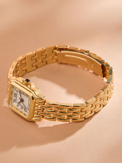 Square Face Link Watch - TULLABEE