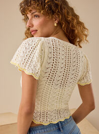 Posy Tie Front Top Detail 4 - TULLABEE
