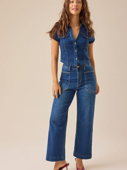 Sadie Denim Top - TULLABEE