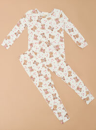 Beary Much Love Pajama Set Detail 2 - TULLABEE