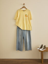 Positano Fruit Stand Oversized Tee Detail 4 - TULLABEE
