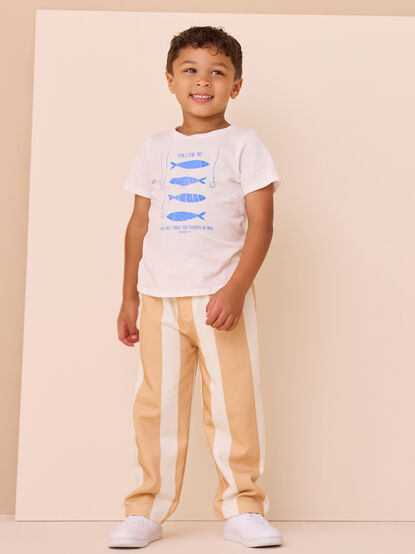Maxwell Wide Leg Stripe Pant - TULLABEE