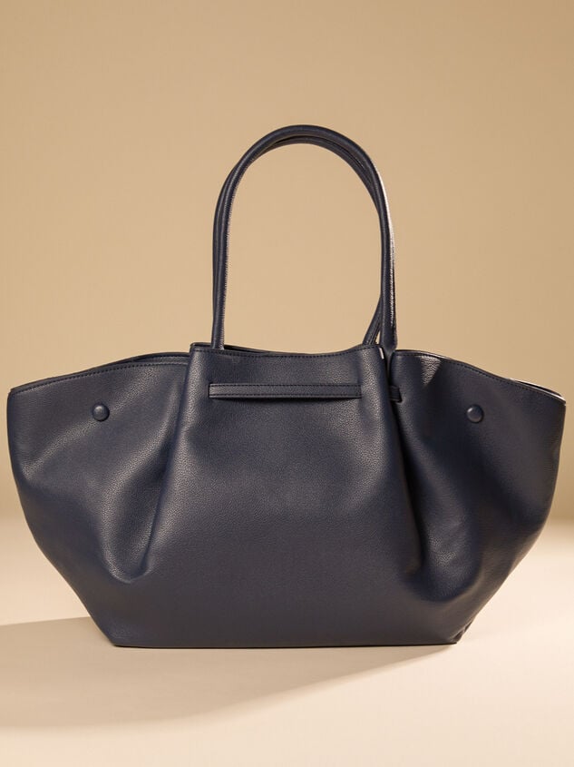 Kaia Belted Pull Tote Detail 3 - TULLABEE