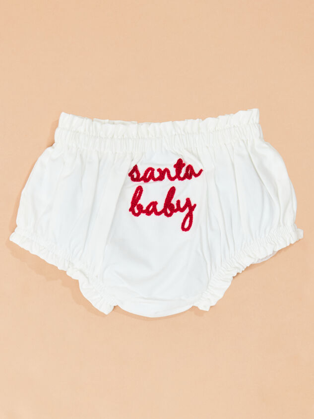 Santa Baby Diaper Cover by Mudpie Detail 3 - TULLABEE