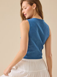 Cathleen Western Button Up Vest Detail 4 - TULLABEE
